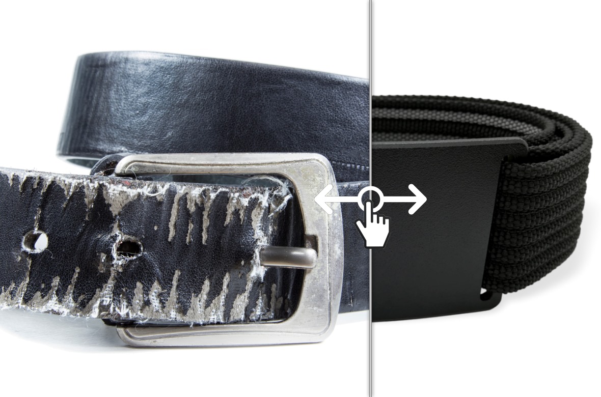 cleverbelt im Vergleich zum klassischen Ledergürtel